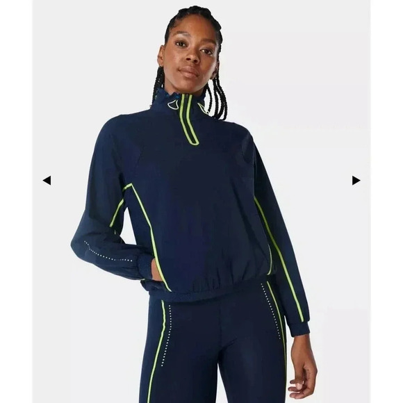 Sweaty Betty Zero Gravity Run Zip Up Long Sleeve Top size Small - Picture 1 of 12